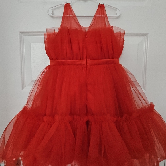 SHEIN Bold Red Mesh Fabric - Picture 2 of 3